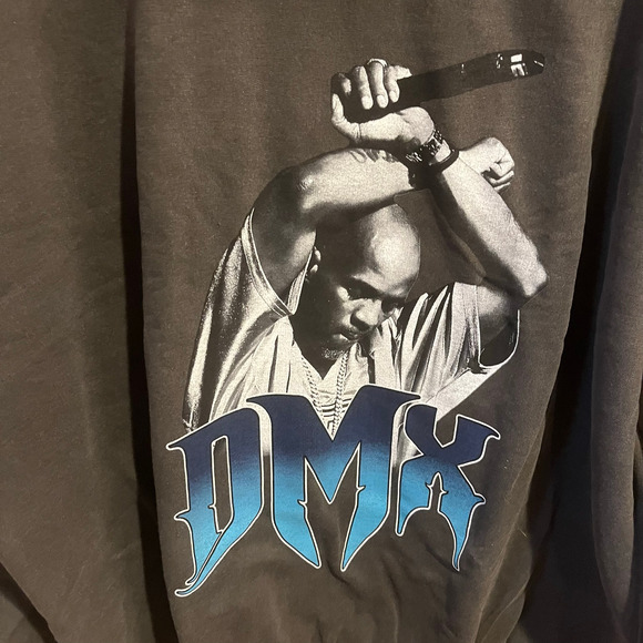 DMX Graphic Print Sweatshirt Gray Blue XL - Picture 2 of 4
